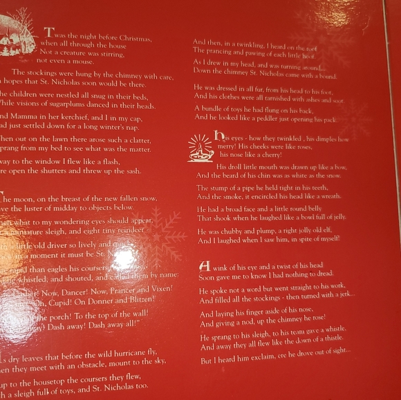 PEWTER ornament set of 9. Twas the night before xmas - Picture 5 of 8